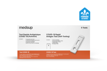 Load image into Gallery viewer, MS-TRA-SD-5 Medsup COVID-19 Rapid Antigen Self-Test
